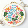 Folk Floral Hand Embroidery Kit