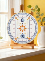 Sun Moon Celestial Embroidery Kit – DIY Boho Astrology Hoop Art for Beginners & Craft Lovers
