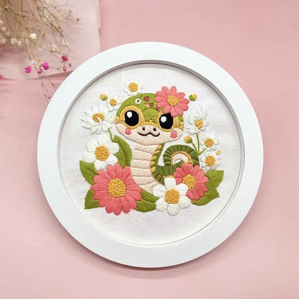 Snake Hand Embroidery Kit