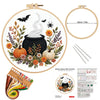 Floral Sugar Skull Embroidery Kit – Set of 3