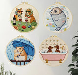 Dachshund’s Midnight Snack Embroidery Kit Kits For Stitchers