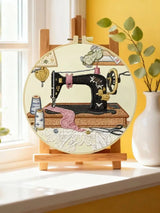 Retro Sewing Machine Embroidery Kit