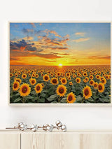 Sunflower Field Sunset Cross Stitch Kit 🌻🌅