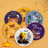 Spooky Halloween Embroidery Kit Collection – 6 Designs