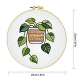 Hanging Pothos Plant Embroidery Kit Kits For Stitchers
