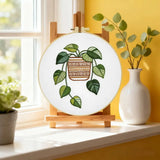 Hanging Pothos Plant Embroidery Kit Kits For Stitchers
