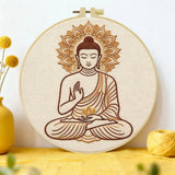 Serene Buddha Embroidery Kit Kits For Stitchers