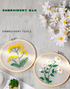 Transparent Double-Sided Flower Embroidery Starter Kit