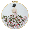 Floral Lady Hand Embroidery Kit