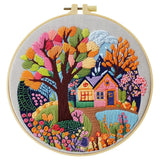 Forest Cabin Embroidery Starter Kit