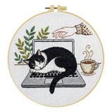 Dachshund’s Midnight Snack Embroidery Kit Kits For Stitchers