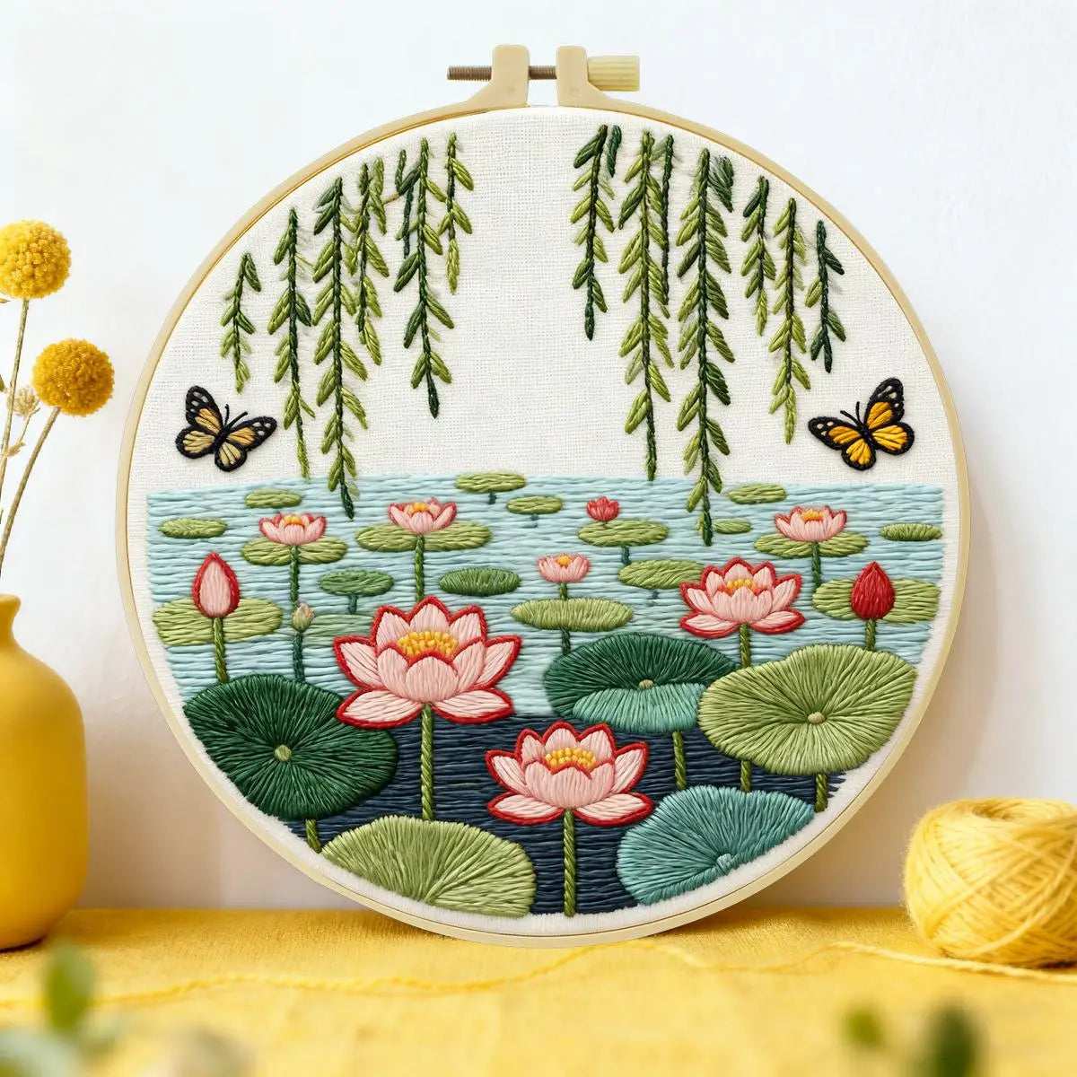 Lotus Pond Embroidery Starter Kit
