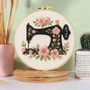 Floral Sewing Machine Hand Embroidery Kit