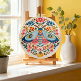 Colorful Folk Moth Embroidery Kit Kits For Stitchers