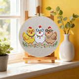 Three Chickens Embroidery Starter Kit