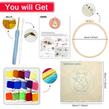 Cute Hamster Punch Needle Wall Art – Handmade Embroidery Hoop Decor for Nursery & Cozy Rooms