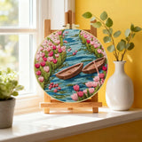 Small Sailboat Embroidery Kit