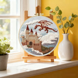 Dragon's Keep Embroidery Kit Kits For Stitchers