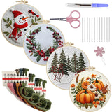 Autumn Pumpkin Bouquet Embroidery Kit