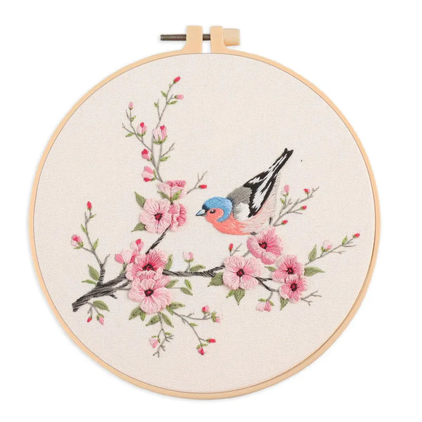 Bird & Butterfly Hand Embroidery Kit