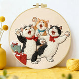Naughty Kitten Embroidery Kit