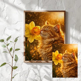 Sunlit Kitten Cross Stitch Kit 🐱🌼🧵✨