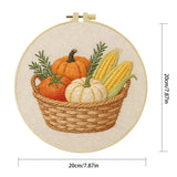 Autumn Harvest Basket Embroidery Kit Kits For Stitchers