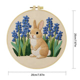 Bluebell Bunny Embroidery Kit – Cute Spring Rabbit Floral Design Kits For Stitchers