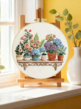Flower Shelf Embroidery Kit Kits For Stitchers