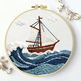 Sailboat Embroidery Kit