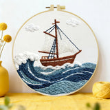 Sailboat Embroidery Kit