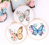 Floral Butterfly Hand Embroidery Kit