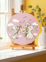 Two Rabbits Embroidery Kit