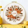 Autumn Love Floral Embroidery Kit Kits For Stitchers