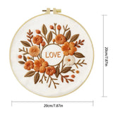 Autumn Love Floral Embroidery Kit Kits For Stitchers