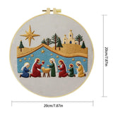 Christmas Nativity Scene Embroidery Kit Kits For Stitchers