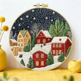 Christmas Town Embroidery Kit