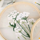 Transparent Double-Sided Flower Embroidery Starter Kit