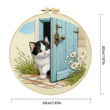 Mischievous Little Cat Embroidery Starter Kit