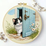 Mischievous Little Cat Embroidery Starter Kit