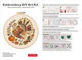 Happy Thanksgiving Embroidery Kit Collection – 4 Designs