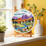 Mountain Meadow Embroidery Kit Kits For Stitchers
