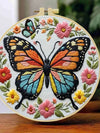 Vibrant Butterfly Hand Embroidery Kit