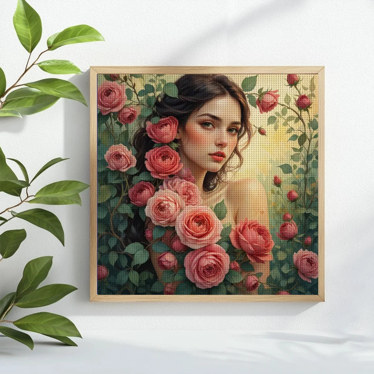 Rose Garden Beauty Cross Stitch Kit 🌹👩🏻‍🦰✨