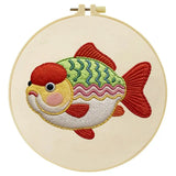 Cute Fish Embroidery Kit Kits For Stitchers
