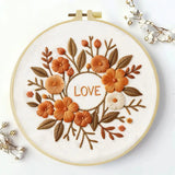 Autumn Love Floral Embroidery Kit Kits For Stitchers