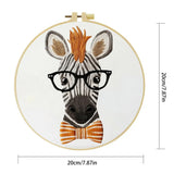 Donkey with Glasses Embroidery Kit