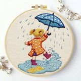 Rainy Day Puddle Jumper Embroidery Kit ☔💛 Kits For Stitchers