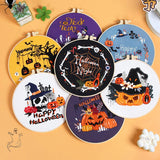 Spooky Halloween Embroidery Kit Collection – 7 Designs