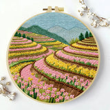 Terraced Fields Embroidery Kit